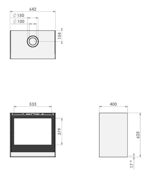 קמין גז BOX GAS 65