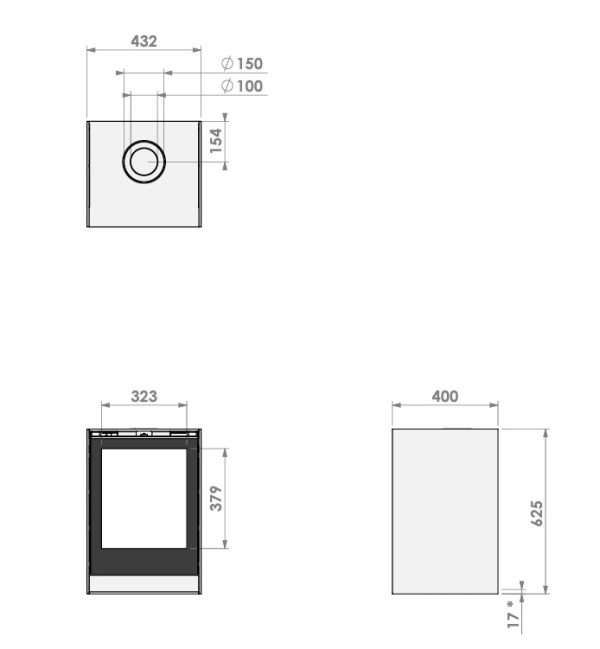 קמין גז BOX Gas 45