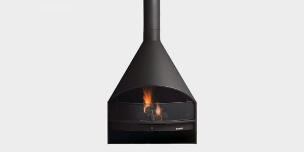 קמין עץ מעוצב SANTIAGO CORNER FIREPLACE