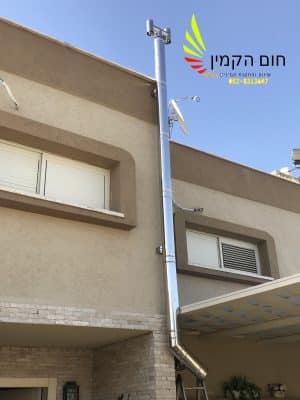 התקנת ארובה בחוץ